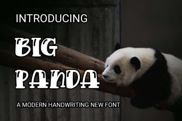 Big Panda: A Stylish Display Font for Crafters and Makers