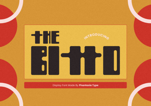 Bitto: A Fresh Display Font for Handmade Labels, Invitations & Crafty Designs