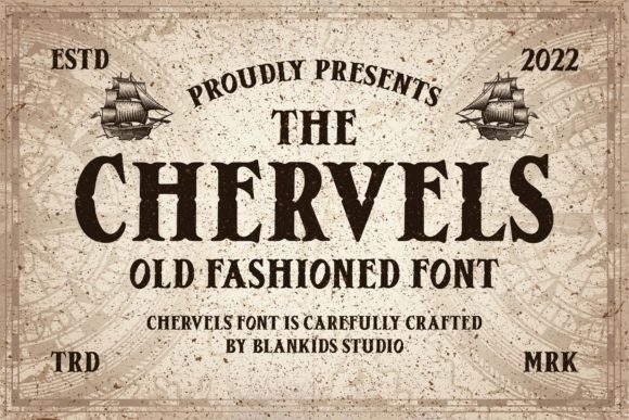 Chervels: A Playful Display Font for Handmade Labels, Invitations & More