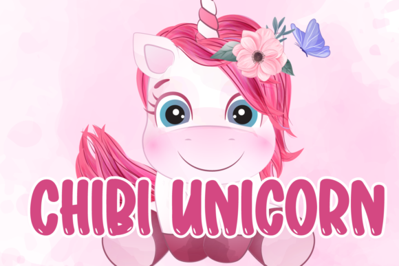 Chibi Unicorn Font: A Playful Display Typeface for Web Design Projects