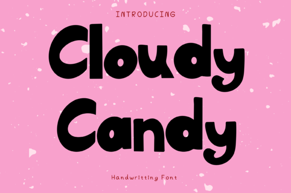 Cloudy Candy: A Whimsical Display Font for Web Design