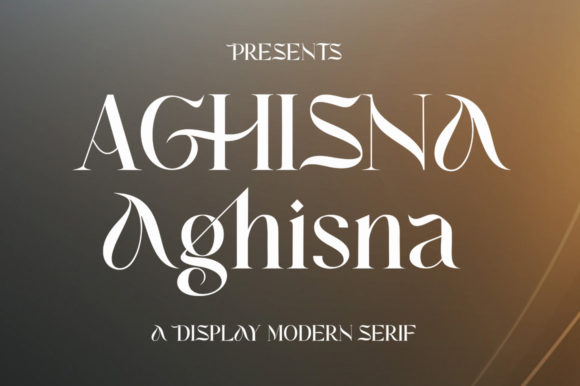 Elevate Your Campaigns with Aghisna: A Stylish Display Font for Digital Marketers