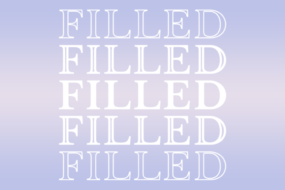 Filled: A Display Font That Elevates Small Business Branding