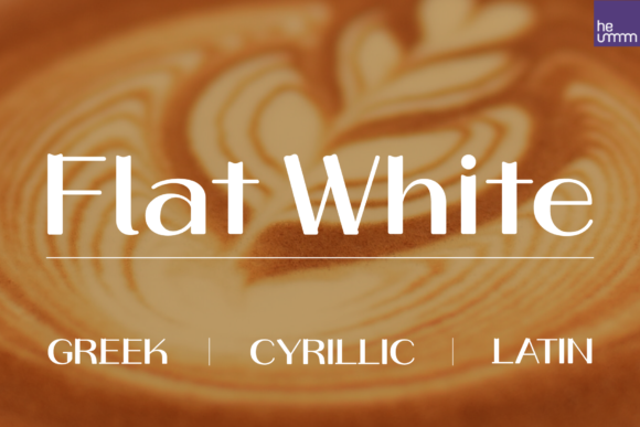 HU Flat White: A Retro Display Font for Modern Branding Projects