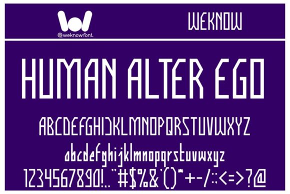 Human Alter Ego: A Bold Display Font for Brand Identity