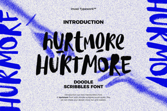 Hurtmore: A Bold Display Font for Impactful Marketing Visuals