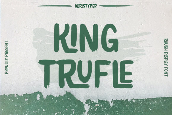 King Trufle: A Vintage Display Font for Editorial Design