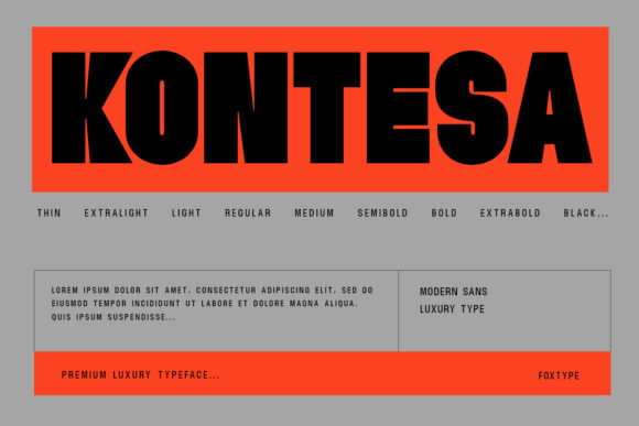 Kontesa: A Bold Display Font for Crafters and Product Creators