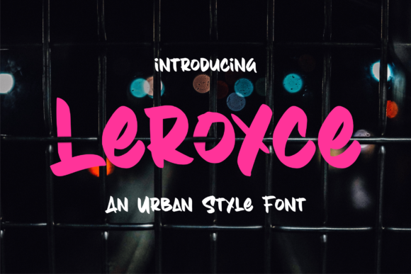 Leroyce: A Joyful Display Font for Web Designers and Digital Creators