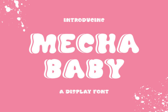Mecha Baby: A Playful Display Font for Small Business Branding