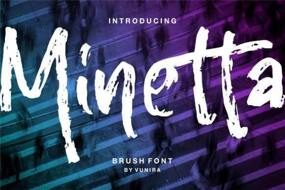 Minetta: The Urban Brush Display Font That Elevates Digital Marketing Visuals