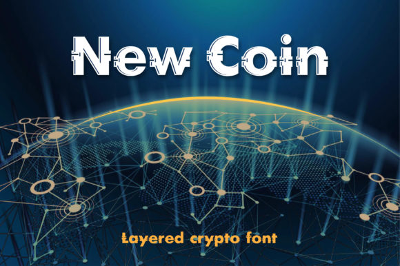 New Coin: A Display Font for Cryptocurrency Campaigns