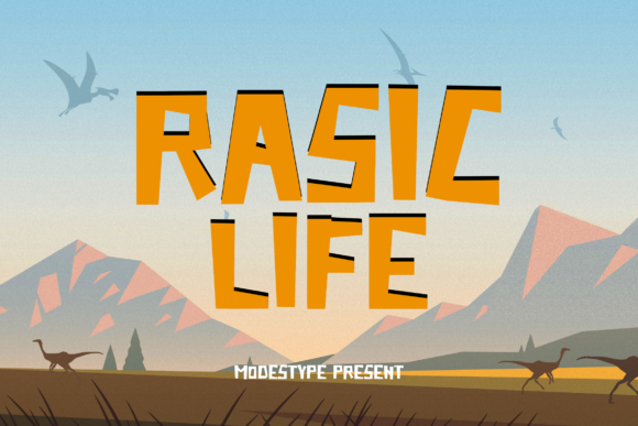 Rasic Life: A Chunky Display Font Perfect for Crafters and Makers