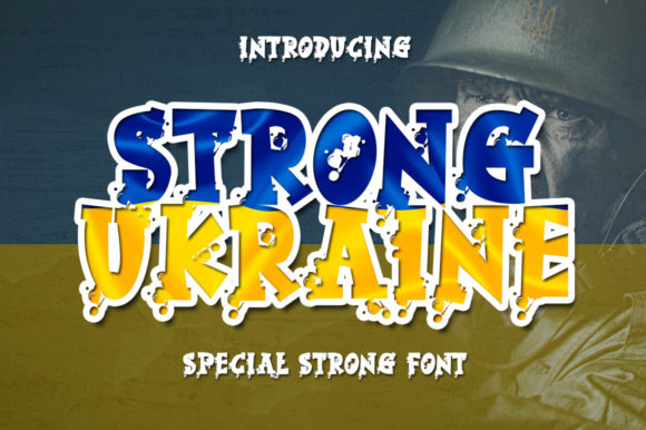 Strong Ukraine: A Bold Display Font for Impactful Web Design