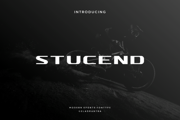 Stucend: A Bold Display Font for Dynamic Brand Identities