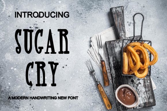 Sugar Cry: A Charming Display Font for Editorial Design and Digital Publishing
