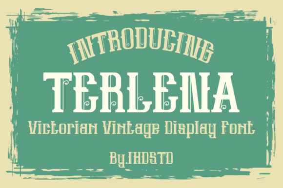 Terlena: A Vintage Display Font That Elevates Your Brand