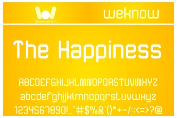 The Happiness: A Techno-Inspired Display Font for Modern Web Design