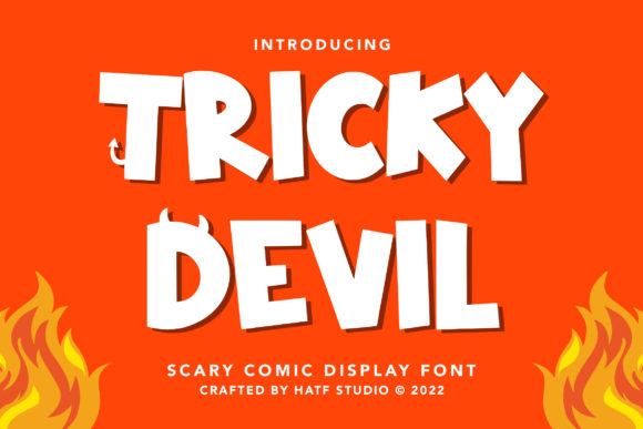 Tricky Devil Font: A Bold Display Typeface for Small Business Branding