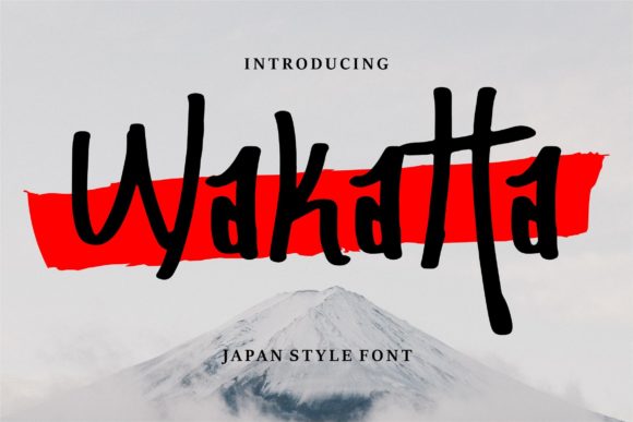 Wakatta: A Display Font with Japanese Elegance for Editorial Design