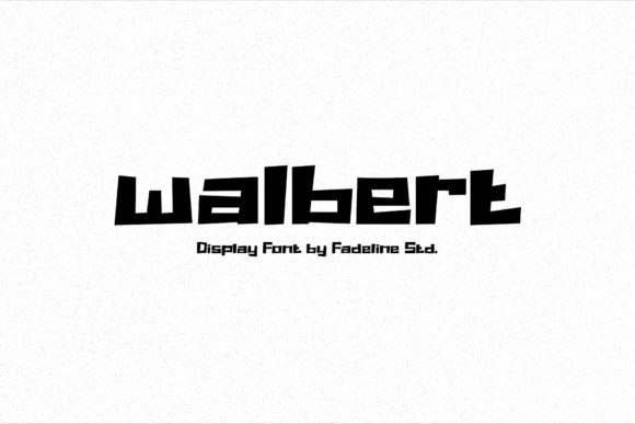Walbert: A Bold Display Font for Modern Editorial Design
