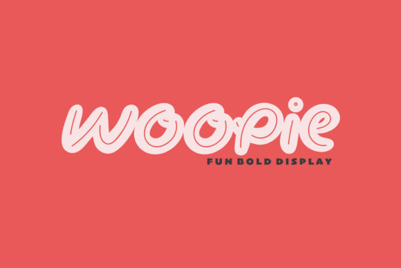 Woopie: A Playful Display Font for Joyful Editorial Design